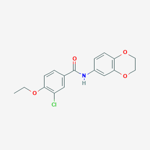 3-chloro-N-(2,3-dihydro-1,4-benzodioxin-6-yl)-4-ethoxybenzamide