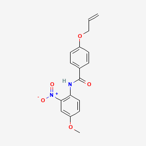 molecular formula C17H16N2O5 B4400834 4-(allyloxy)-N-(4-methoxy-2-nitrophenyl)benzamide 