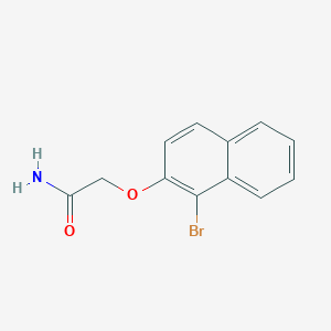 molecular formula C12H10BrNO2 B440091 2-[(1-Bromonaphthalen-2-yl)oxy]acetamide CAS No. 349475-99-6