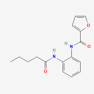 N-[2-(pentanoylamino)phenyl]furan-2-carboxamide