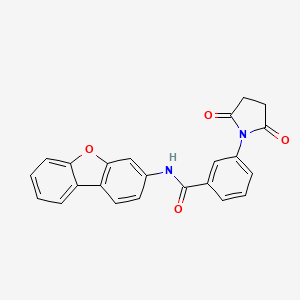 N-dibenzo[b,d]furan-3-yl-3-(2,5-dioxo-1-pyrrolidinyl)benzamide