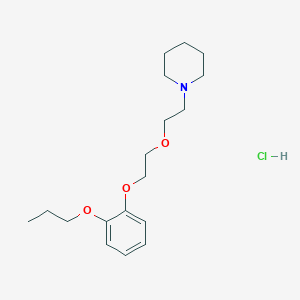 molecular formula C18H30ClNO3 B4400948 1-[2-[2-(2-Propoxyphenoxy)ethoxy]ethyl]piperidine;hydrochloride 