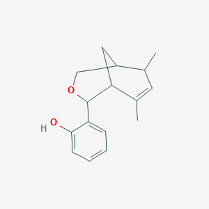 2-(6,8-Dimethyl-3-oxabicyclo[3.3.1]non-7-en-2-yl)phenol