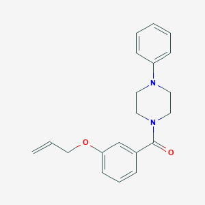 molecular formula C20H22N2O2 B4400962 1-[3-(allyloxy)benzoyl]-4-phenylpiperazine 