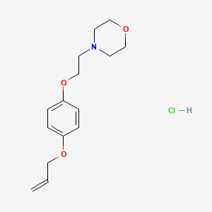 molecular formula C15H22ClNO3 B4401015 4-[2-(4-Prop-2-enoxyphenoxy)ethyl]morpholine;hydrochloride 