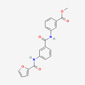 molecular formula C20H16N2O5 B4401030 methyl 3-{[3-(2-furoylamino)benzoyl]amino}benzoate 