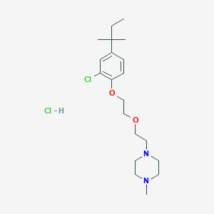 molecular formula C20H34Cl2N2O2 B4401039 1-[2-[2-[2-Chloro-4-(2-methylbutan-2-yl)phenoxy]ethoxy]ethyl]-4-methylpiperazine;hydrochloride 