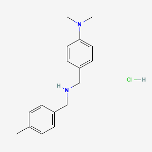 molecular formula C17H23ClN2 B4401053 N,N-dimethyl-4-{[(4-methylbenzyl)amino]methyl}aniline hydrochloride 