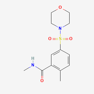 molecular formula C13H18N2O4S B4401056 N,2-dimethyl-5-(4-morpholinylsulfonyl)benzamide 