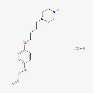 molecular formula C18H29ClN2O2 B4401064 1-Methyl-4-[4-(4-prop-2-enoxyphenoxy)butyl]piperazine;hydrochloride 