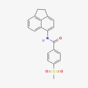 N-(1,2-dihydroacenaphthylen-5-yl)-4-(methylsulfonyl)benzamide