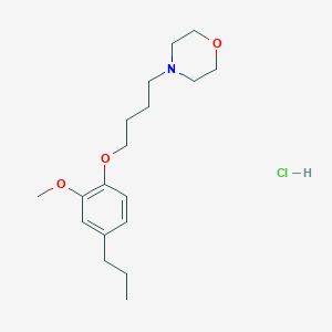 4-[4-(2-Methoxy-4-propylphenoxy)butyl]morpholine;hydrochloride