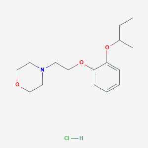 molecular formula C16H26ClNO3 B4401071 4-[2-(2-Butan-2-yloxyphenoxy)ethyl]morpholine;hydrochloride 