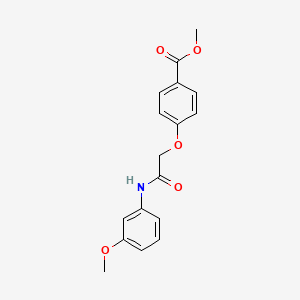 methyl 4-{2-[(3-methoxyphenyl)amino]-2-oxoethoxy}benzoate