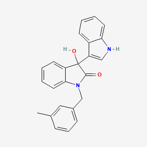 molecular formula C24H20N2O2 B4401085 3'-hydroxy-1'-(3-methylbenzyl)-1',3'-dihydro-1H,2'H-3,3'-biindol-2'-one 