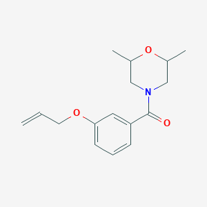 (2,6-Dimethylmorpholin-4-yl)-(3-prop-2-enoxyphenyl)methanone