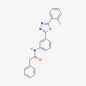 molecular formula C23H19N3O2 B4401111 N-{3-[5-(2-methylphenyl)-1,3,4-oxadiazol-2-yl]phenyl}-2-phenylacetamide 