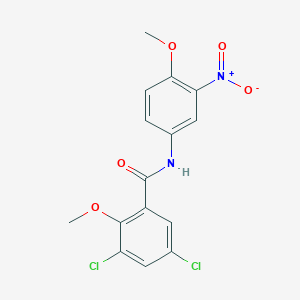 3,5-dichloro-2-methoxy-N-(4-methoxy-3-nitrophenyl)benzamide