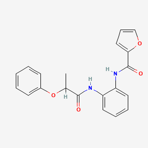 N-[2-(2-phenoxypropanoylamino)phenyl]furan-2-carboxamide