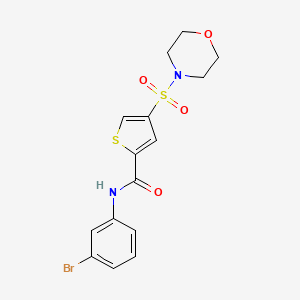 N-(3-bromophenyl)-4-morpholin-4-ylsulfonylthiophene-2-carboxamide