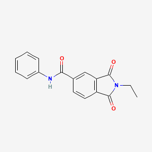 2-ethyl-1,3-dioxo-N-phenyl-5-isoindolinecarboxamide