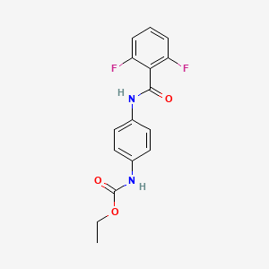 ethyl {4-[(2,6-difluorobenzoyl)amino]phenyl}carbamate