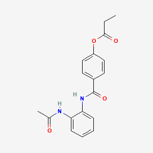 [4-[(2-Acetamidophenyl)carbamoyl]phenyl] propanoate