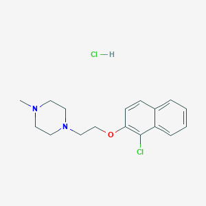 1-[2-(1-Chloronaphthalen-2-yl)oxyethyl]-4-methylpiperazine;hydrochloride