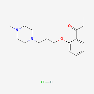 1-[2-[3-(4-Methylpiperazin-1-yl)propoxy]phenyl]propan-1-one;hydrochloride