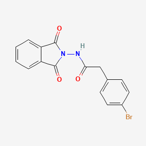 2-(4-bromophenyl)-N-(1,3-dioxo-1,3-dihydro-2H-isoindol-2-yl)acetamide