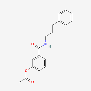 [3-(3-Phenylpropylcarbamoyl)phenyl] acetate