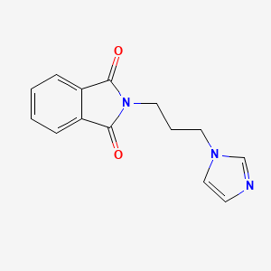 molecular formula C14H13N3O2 B4401269 2-[3-(1H-imidazol-1-yl)propyl]-2,3-dihydro-1H-isoindole-1,3-dione 