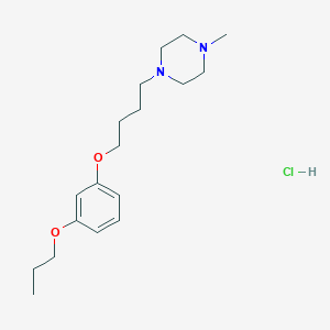 molecular formula C18H31ClN2O2 B4401290 1-Methyl-4-[4-(3-propoxyphenoxy)butyl]piperazine;hydrochloride 