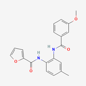 molecular formula C20H18N2O4 B4401315 N-{2-[(3-methoxybenzoyl)amino]-4-methylphenyl}-2-furamide 