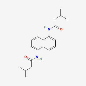 molecular formula C20H26N2O2 B4401319 N,N'-1,5-naphthalenediylbis(3-methylbutanamide) 