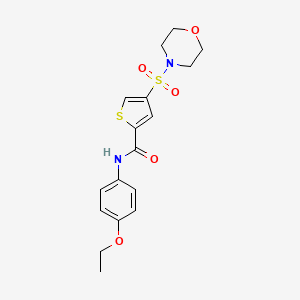 N-(4-ethoxyphenyl)-4-morpholin-4-ylsulfonylthiophene-2-carboxamide