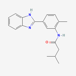 N-[5-(1H-benzimidazol-2-yl)-2-methylphenyl]-3-methylbutanamide