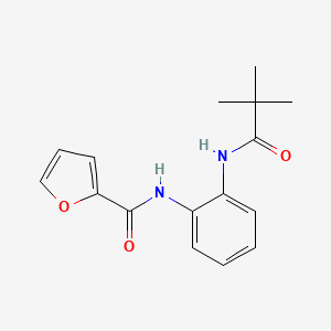 N-{2-[(2,2-dimethylpropanoyl)amino]phenyl}furan-2-carboxamide