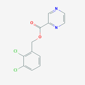 molecular formula C12H8Cl2N2O2 B4401379 2,3-dichlorobenzyl 2-pyrazinecarboxylate 