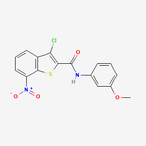 3-chloro-N-(3-methoxyphenyl)-7-nitro-1-benzothiophene-2-carboxamide