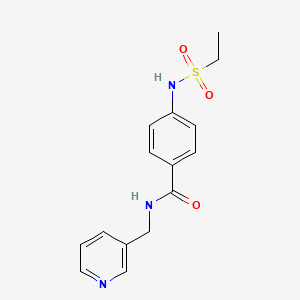 4-[(ethylsulfonyl)amino]-N-(3-pyridinylmethyl)benzamide