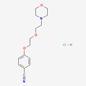 molecular formula C15H21ClN2O3 B4401428 4-[2-(2-Morpholin-4-ylethoxy)ethoxy]benzonitrile;hydrochloride 