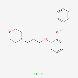 4-[3-(2-Phenylmethoxyphenoxy)propyl]morpholine;hydrochloride