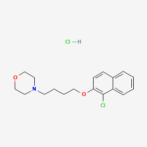 4-[4-(1-Chloronaphthalen-2-yl)oxybutyl]morpholine;hydrochloride