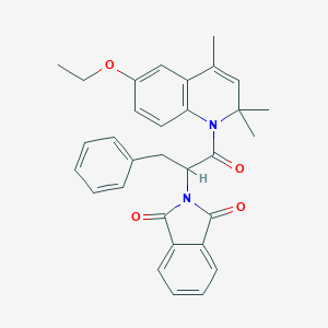 molecular formula C31H30N2O4 B440147 2-[1-(6-Ethoxy-2,2,4-trimethylquinolin-1-yl)-1-oxo-3-phenylpropan-2-yl]isoindole-1,3-dione CAS No. 371942-63-1