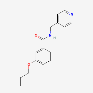 molecular formula C16H16N2O2 B4401504 3-prop-2-enoxy-N-(pyridin-4-ylmethyl)benzamide 