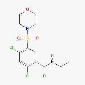 2,4-dichloro-N-ethyl-5-(4-morpholinylsulfonyl)benzamide