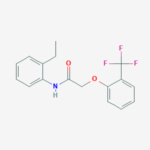 molecular formula C17H16F3NO2 B4401542 N-(2-ethylphenyl)-2-[2-(trifluoromethyl)phenoxy]acetamide 