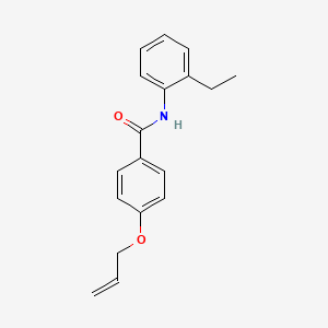 molecular formula C18H19NO2 B4401553 4-(allyloxy)-N-(2-ethylphenyl)benzamide 