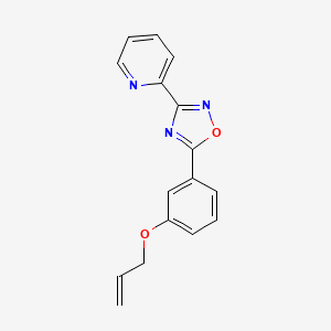 5-(3-Prop-2-enoxyphenyl)-3-pyridin-2-yl-1,2,4-oxadiazole